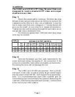 Preview for 5 page of Nitek VH851 Installation And Operation Manual