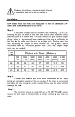 Preview for 2 page of Nitek VH851M Installation And Operation Manual