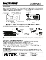 Nitek VR148COAX Installation And Operation Manual предпросмотр