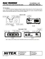 Nitek VR448COAX Installation And Operation Manual preview