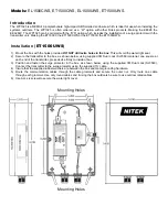 Preview for 2 page of Nitek WP1325 Installation And Operation Manual