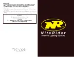 Preview for 3 page of NiteRider MiNewt Mini 300-USB Quick Start Manual