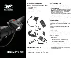 NiteRider MiNewt Pro 750 Quick Start Manual preview