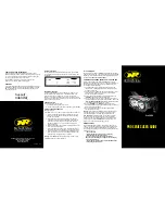 Preview for 1 page of NiteRider Pro 3600 User Manual