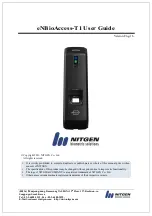 Nitgen eNBioAccess-T1 User Manual preview