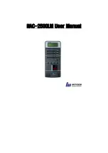 Nitgen NAC-2500LM User Manual предпросмотр