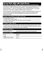 Preview for 2 page of Nitsuko NVM-2002 Quick Reference Manual