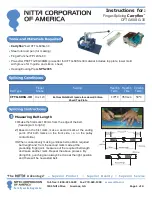 Nitta Carryflex CFTG-60SG-30 Instructions preview