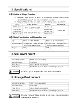 Preview for 5 page of Nitta FP70-10-100 Operation Manual