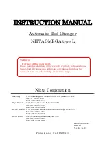 Preview for 1 page of Nitta NITTAOMEGA L Instruction Manual