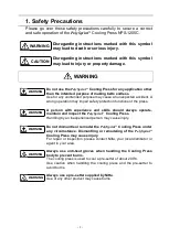 Предварительный просмотр 3 страницы Nitta NPS-1205C Operation Manual