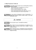 Предварительный просмотр 4 страницы Nitta NPS-1205C Operation Manual