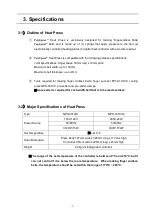 Предварительный просмотр 8 страницы Nitta PolySprint NPS-0310H1 Operation Manual