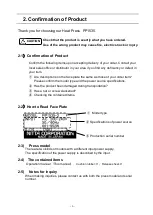 Предварительный просмотр 7 страницы Nitta PP1535-1 Operation Manual