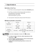 Предварительный просмотр 8 страницы Nitta PP1535-1 Operation Manual