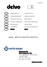 Nitto Kohki delvo DLT1173A Operation Manual предпросмотр