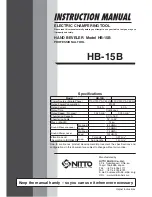 Nitto Kohki HB-15B Instruction Manual предпросмотр