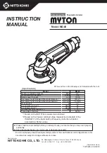 Nitto Kohki MG-40 Instruction Manual предпросмотр