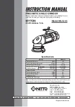 Предварительный просмотр 1 страницы Nitto Kohki MLG-25 Instruction Manual