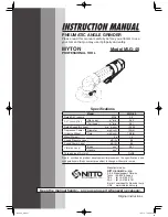 Nitto Kohki MLG-40 Instruction Manual preview