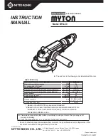 Preview for 1 page of Nitto Kohki MYTON MYG-50 Instruction Manual