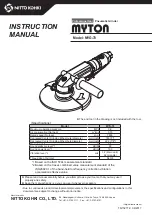 Nitto Kohki MYTON MYG-70 Instruction Manual preview