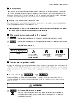 Preview for 3 page of Nitto Seiko SH300 Instruction Manual