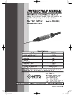 Предварительный просмотр 1 страницы Nitto ASH-900 Instructions Manual