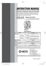 Предварительный просмотр 1 страницы Nitto ATRA ACE CLA-2720 Instruction Manual