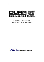 Nitto DURA PRINTER SL Instruction Manual предпросмотр