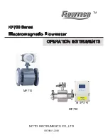 Предварительный просмотр 1 страницы Nitto Flowtech MF710 Operation Instruments