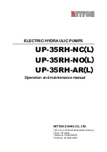 Предварительный просмотр 1 страницы Nittoh UP-35RH-AR Operation And Maintenance Manual