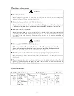 Предварительный просмотр 4 страницы Nittoh UP-45SV Series Operation And Maintenance Manual