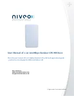 Niveo Professional NWA220 User Manual предпросмотр