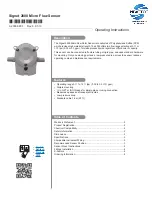 Предварительный просмотр 1 страницы Nivetec Signet 2000 Series Operating Instructions