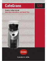 Preview for 1 page of Nivona CafeGrano 120 Operating Instructions Manual