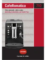 Nivona CAFEROMATICA 710 Operating Instructions Manual preview