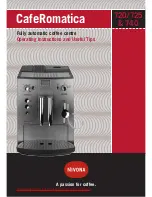 Nivona CafeRomatica 720 Operating Instructions And Useful Tips preview