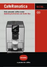 Preview for 1 page of Nivona caferomatica NICR8 series Operating Instructions And Useful Tips