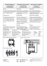 Preview for 2 page of Nivus 220-Tr Operating Instructions