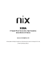 Preview for 1 page of NIX X08A User Manual