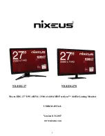 Nixeus FreeSync EDG 27 User Manual предпросмотр