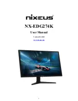 Preview for 1 page of Nixeus NX-EDG274K User Manual