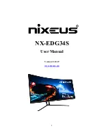 Preview for 1 page of Nixeus NX-EDG34S User Manual