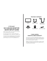 Предварительный просмотр 1 страницы Nixeus NX-VUE24B Quick Setup Manual