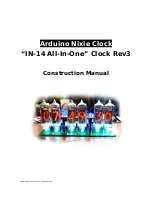 Nixie Clock IN-14 All-In-One Construction Manual preview