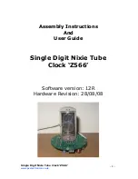 Nixie Z566 Assembly Instructions And User Manual предпросмотр