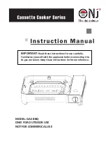 NJ Cassette Cooker Series Instruction Manual preview