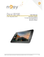 Njoy Devi B700 User Manuals предпросмотр