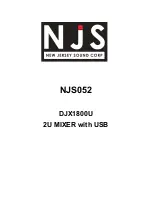 Preview for 1 page of NJS NJS052 User Manual